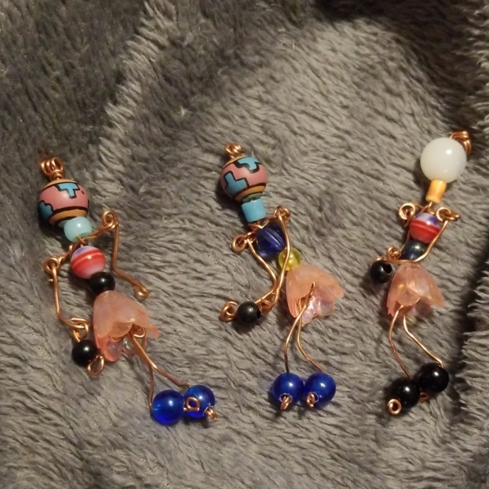 Purse charm or girl pendent